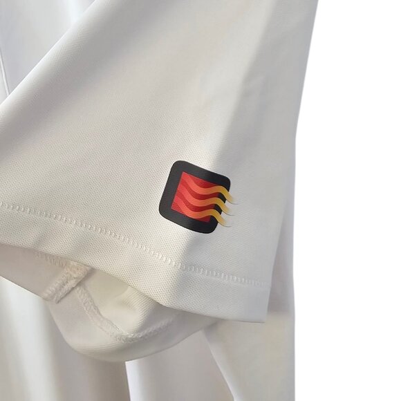 G/FORE Mens Short Sleeve Polo, White, Collared, Henley, Golf, Size Large - Picture 4 of 10